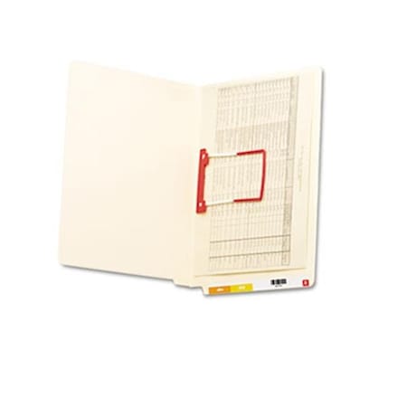 Made-To-Stick U-Clip File Folders; Straight Tab; Letter; Manila; 50-Box MA39421